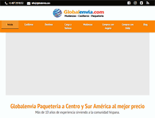 Tablet Screenshot of globalenvia.com